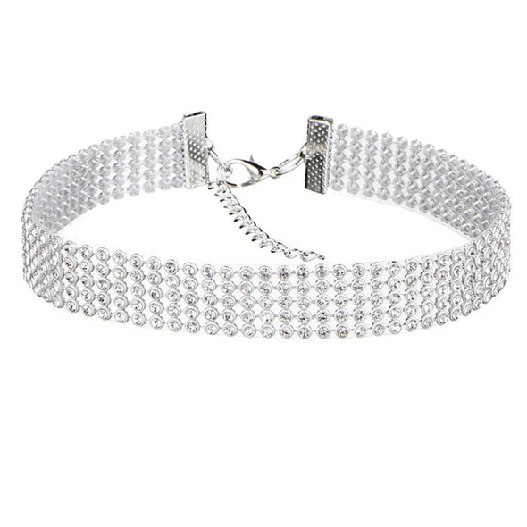 Crystal Choker Necklaces Charms