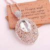 Women Chains Necklaces & pendants Big Pendant Large Crystal Chain Long Necklace