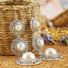 New Fashion Charm Big Simulated Pearl Long Earrings for Women