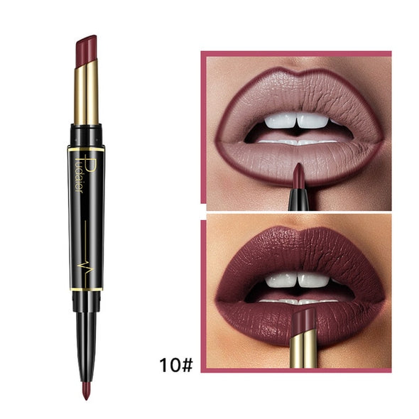 Matte Lipstick Wateproof Double Ended Long Lasting Lipsticks