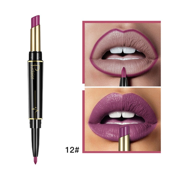 Matte Lipstick Wateproof Double Ended Long Lasting Lipsticks