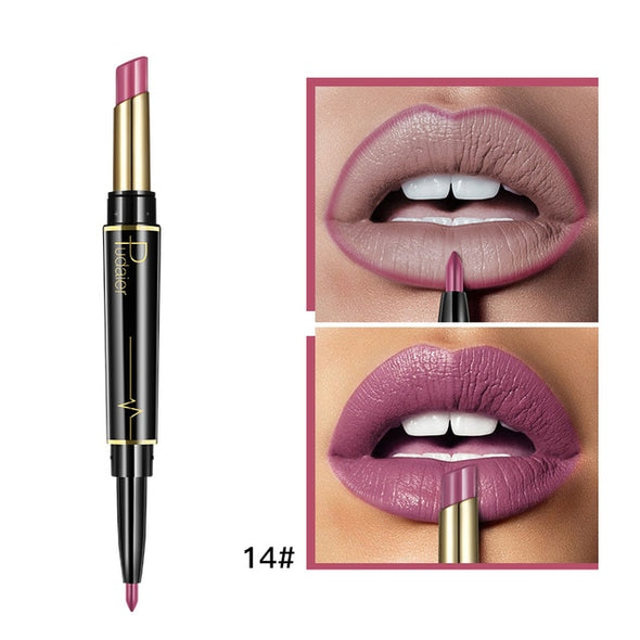 Matte Lipstick Wateproof Double Ended Long Lasting Lipsticks