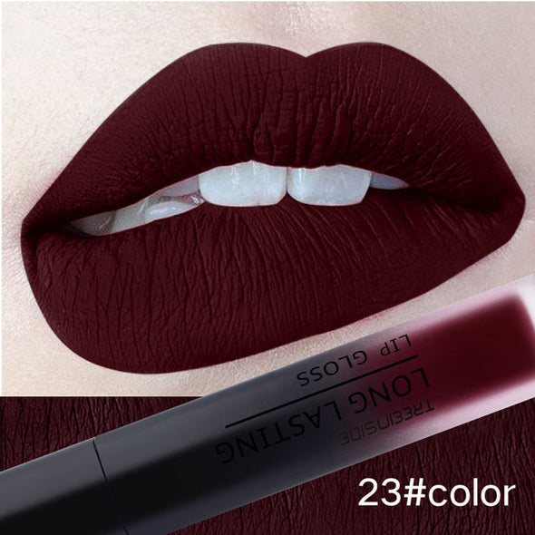 24 Color Liquid Lipstick Matte Makeup Waterproof Red Lip Long Lasting