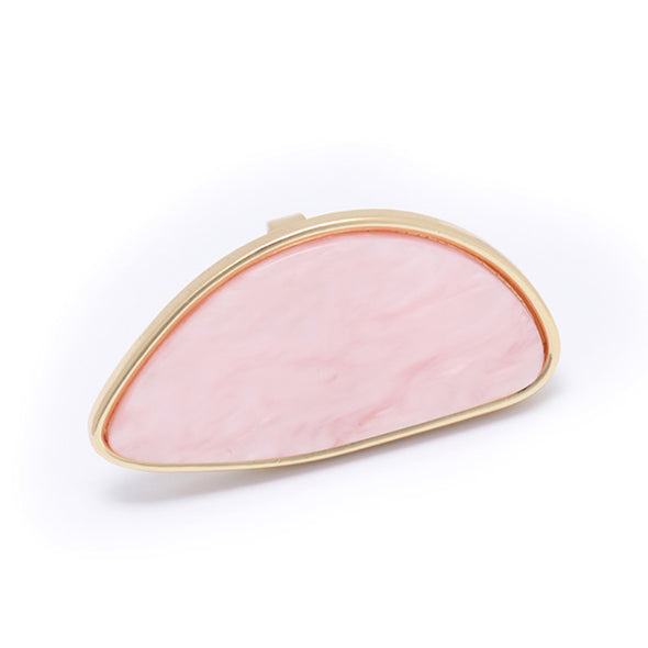 White Pink Acrylic Big Statement Ring  Women