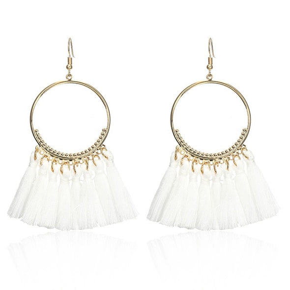 Handmade Statement Tassel Earrings