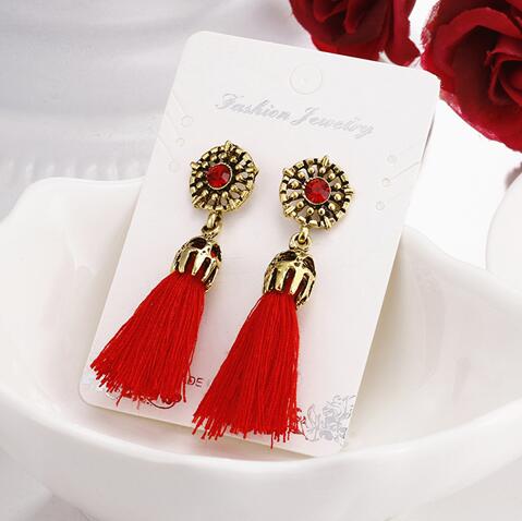 Handmade Statement Tassel Earrings