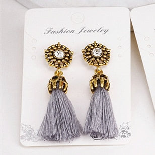 Handmade Statement Tassel Earrings