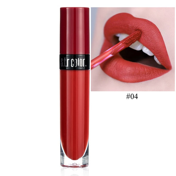 Lips Makeup 8 Color Lip Gloss Long Lasting Matte Liquid Lipstick Non-stick