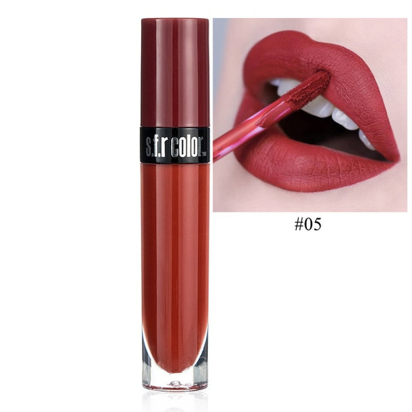 Lips Makeup 8 Color Lip Gloss Long Lasting Matte Liquid Lipstick Non-stick