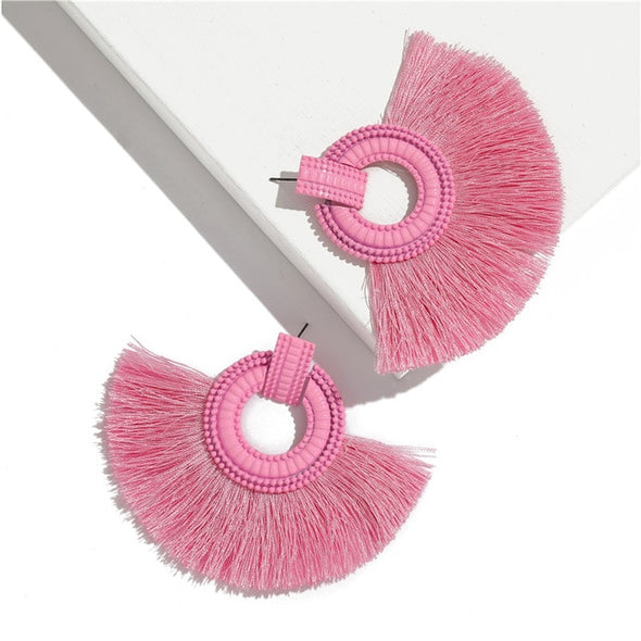 Vintage Tassel Earrings Bohemian Long Drop Earring for Women