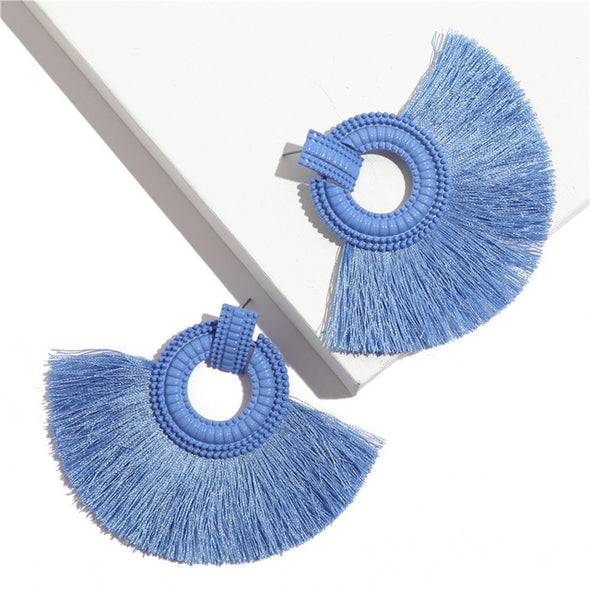 Vintage Tassel Earrings Bohemian Long Drop Earring for Women