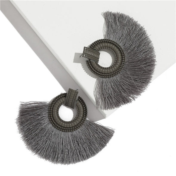 Vintage Tassel Earrings Bohemian Long Drop Earring for Women