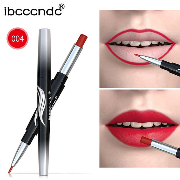 Matte Lipstick Waterproof Double End Long Lasting