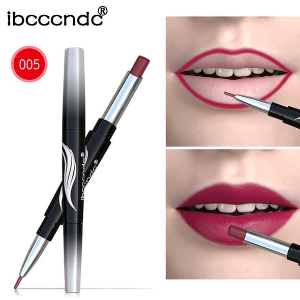 Matte Lipstick Waterproof Double End Long Lasting