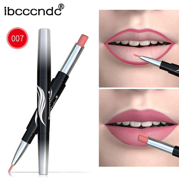Matte Lipstick Waterproof Double End Long Lasting