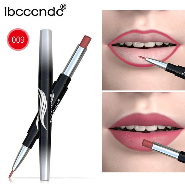 Matte Lipstick Waterproof Double End Long Lasting