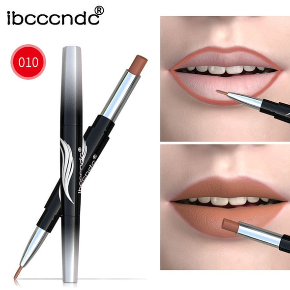 Matte Lipstick Waterproof Double End Long Lasting