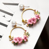 New Fashion Charm Big Simulated Pearl Long Earrings for Women