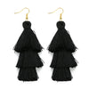 3 Layered Tassel Earrings