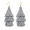 3 Layered Tassel Earrings