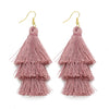 3 Layered Tassel Earrings