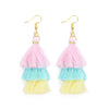 3 Layered Tassel Earrings