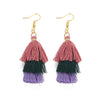 3 Layered Tassel Earrings