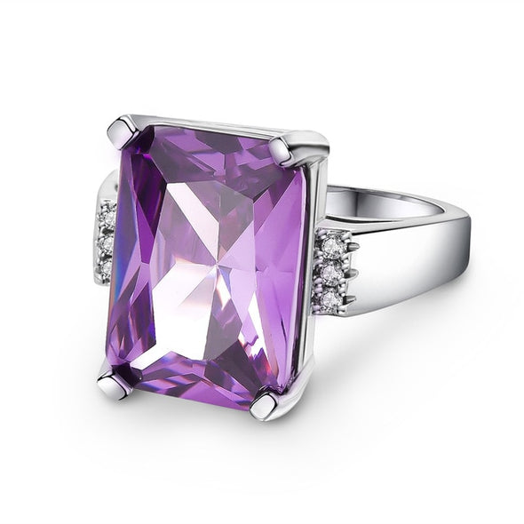 Big Blue  Silver Rings for Women Fashion